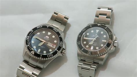 rolex submariner orient ray ii side by side comparison|orient automatic dive watch review.